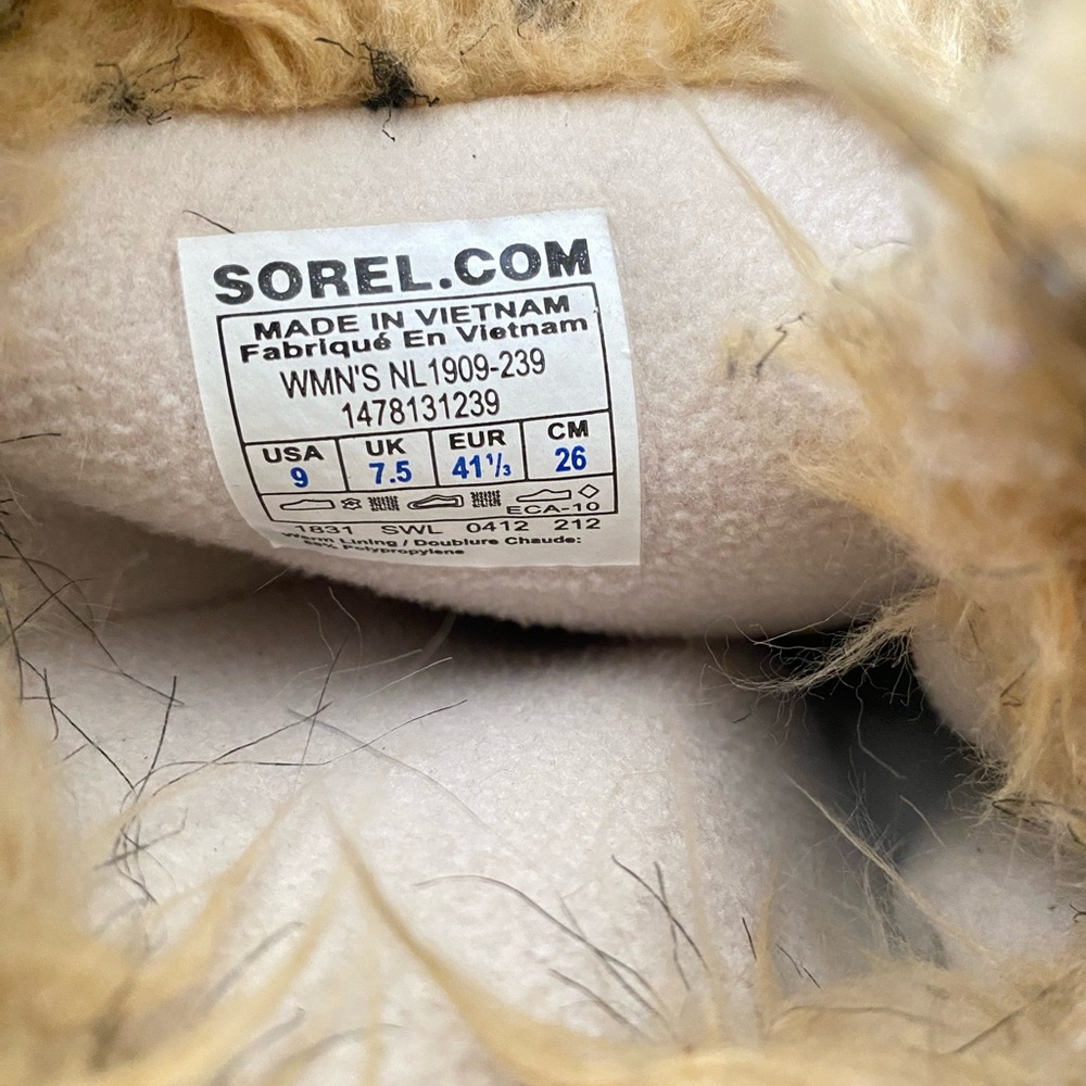 Sorel Tofino Joan Snow Lace Up Tall Boots Winter Waterproof Insulated Faux Fur 9 - Picture 8 of 9